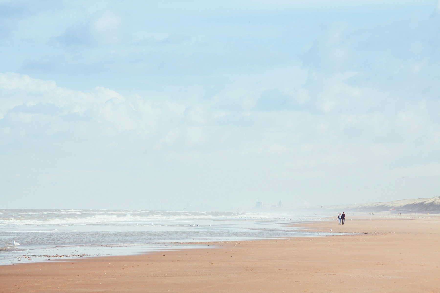 Rustig strand van Noordwijk
